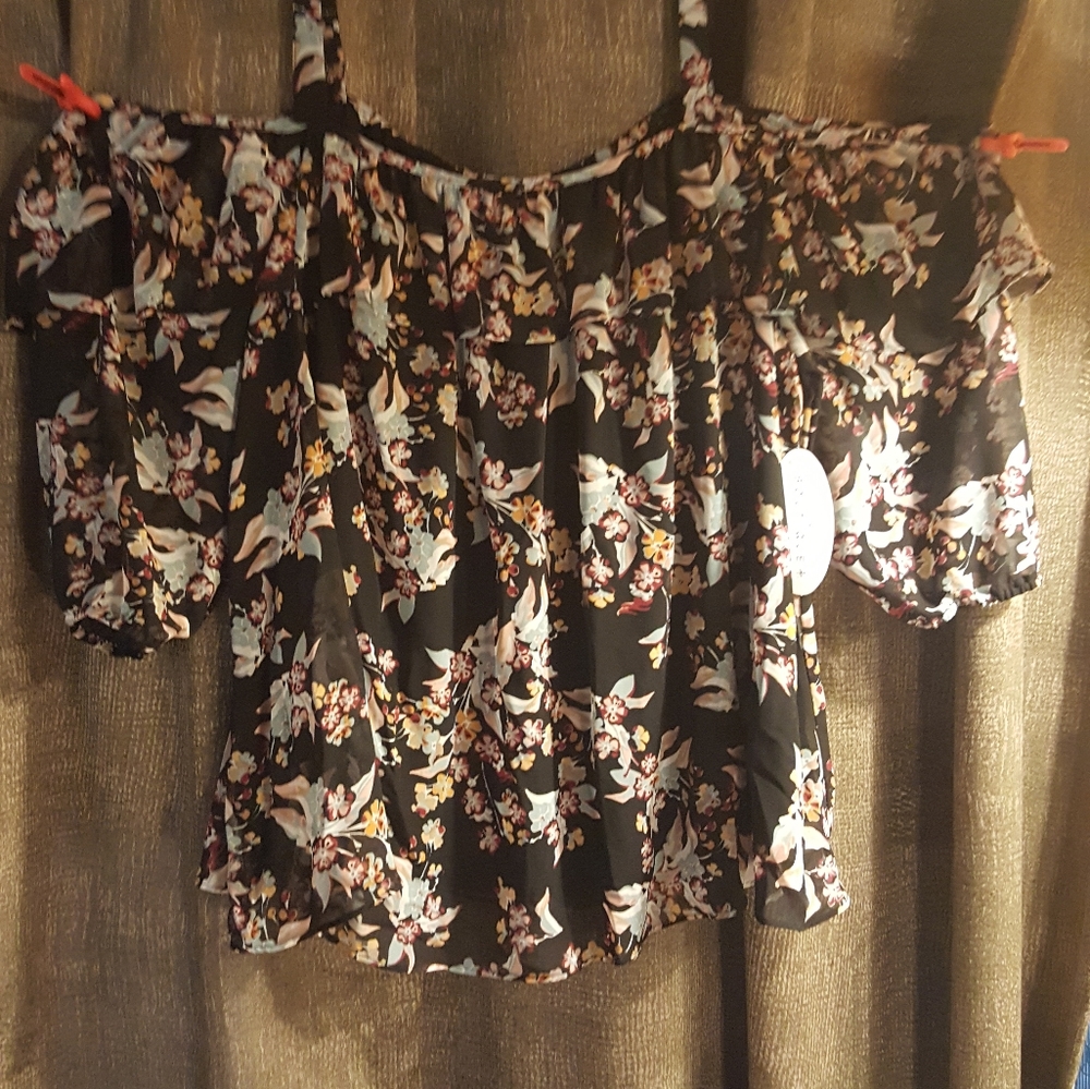 Cold shoulder blouse